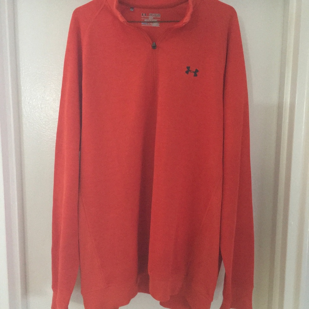 Under Armour Orange Zip Up Sweater